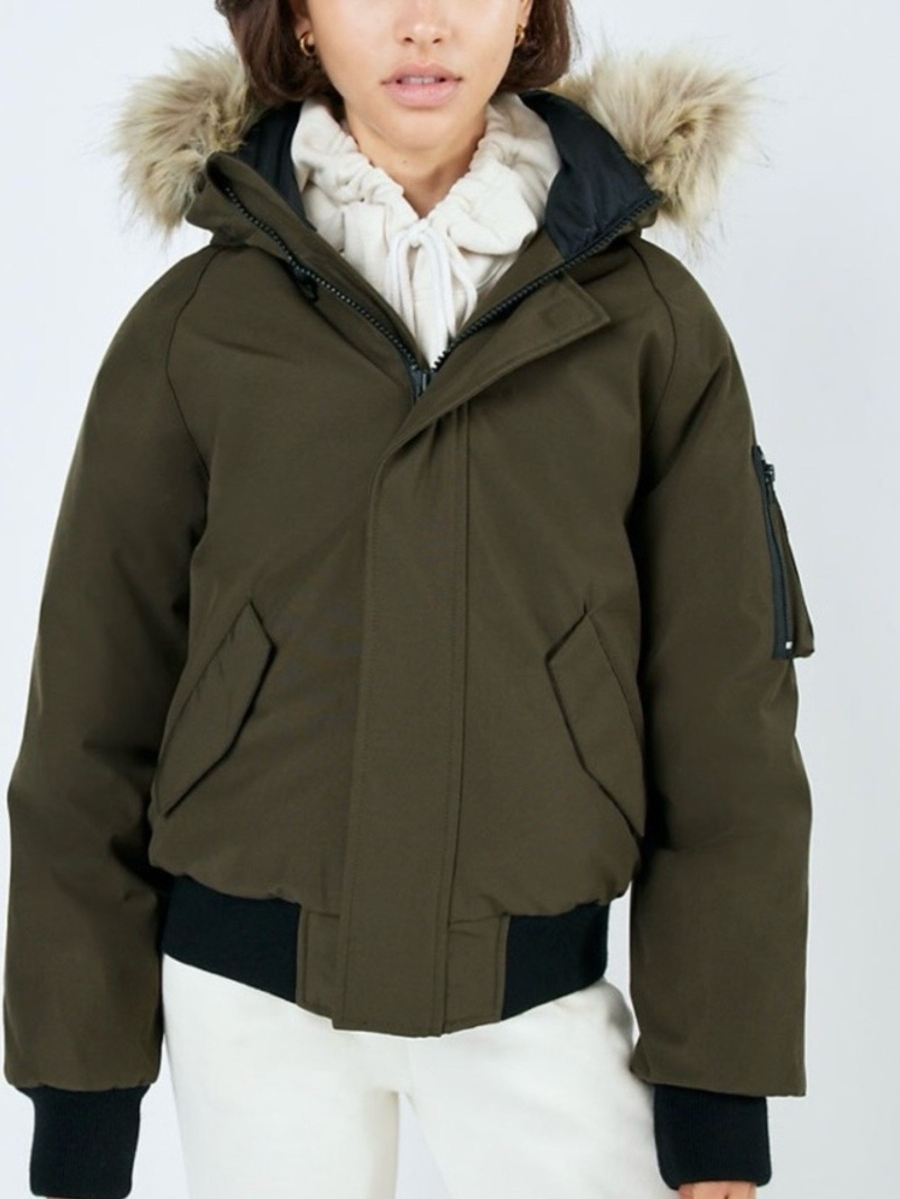 Aritzia TNA Olive Green Resort Parka